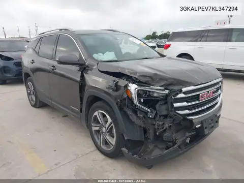 3GKALPEV7KL347294 — 2019 GMC Terrain, Передняя часть, фото до ремонта
