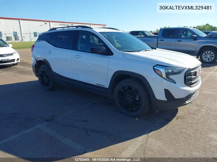 2021 GMC Terrain Sle VIN 3GKALTEVXML329481 фото 2
