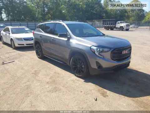 3GKALPEV8ML322102 — 2021 GMC Terrain, Пресная вода, фото до ремонта