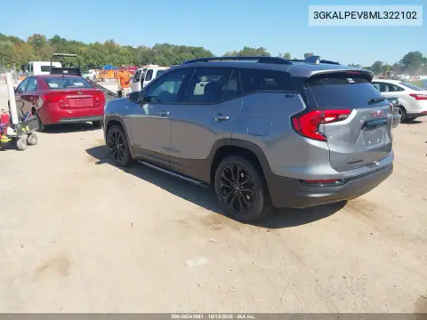 3GKALPEV8ML322102 — 2021 GMC Terrain, фото 3 с аукциона IAAI, Пресная вода