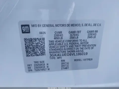 2027 GMC Terrain VIN 3GKALUEG6VL186019 фото 10