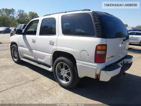 2001 GMC Yukon Denali VIN 1GKEK63U61J308050 фото 4