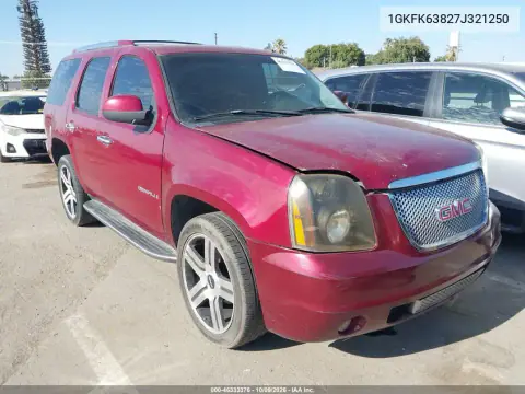 1GKFK63827J321250 — 2007 GMC Yukon, Левая сторона, фото до ремонта