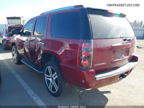 2007 GMC Yukon Denali VIN 1GKFK63827J321250 фото 4