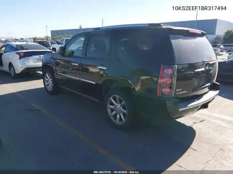 1GKS2EEF1BR317494 — 2011 GMC Yukon, фото 3 с аукциона IAAI, Естественный износ