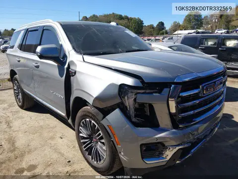 2026 GMC Yukon 4Wd Elevation VIN 1GKS2BKD0TR332569 фото 2