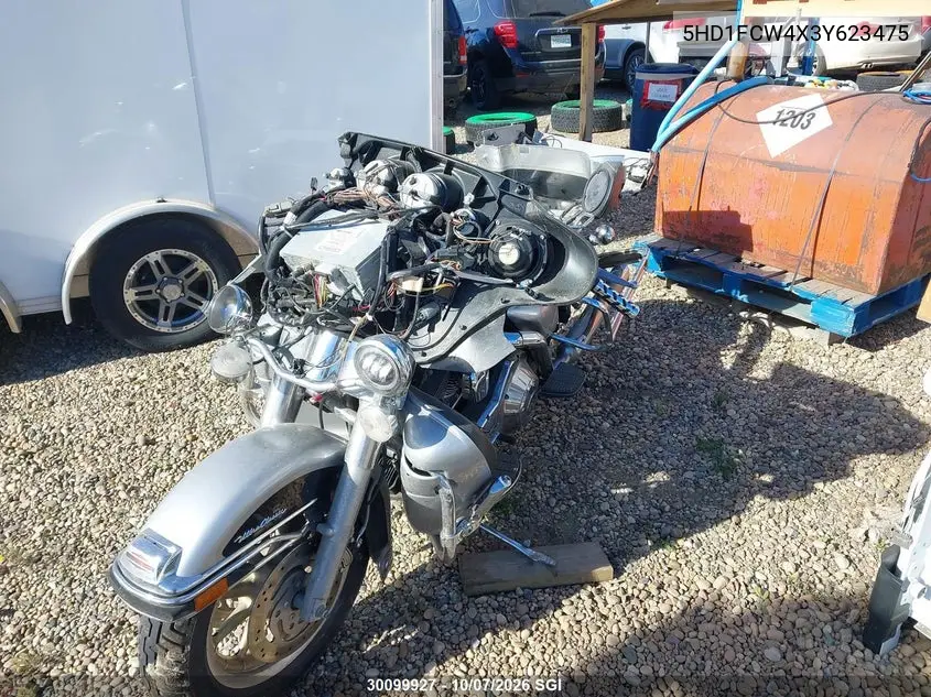 2003 Harley-Davidson Flhtcui Anniversary VIN 5HD1FCW4X3Y623475 фото 1