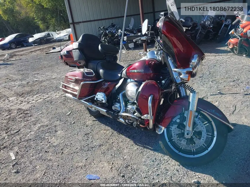 2016 Harley-Davidson Flhtk Ultra Limited VIN 1HD1KEL18GB672238 фото 2