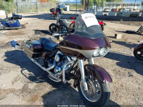 1HD1FSW1X6Y690640 — 2006 Harley-Davidson Road Glide, Повреждения со всех сторон, фото до ремонта