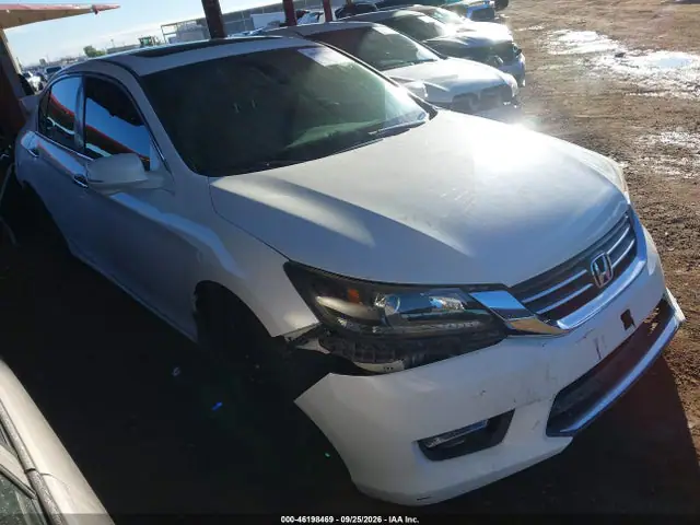 1HGCR2F80FA101376 — 2015 Honda Accord EX-L, Задняя часть (Rear), фото до ремонта