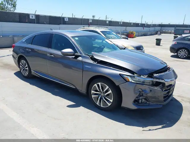 1HGCV3F50NA013501 — 2022 Honda Accord Hybrid EX-L, Передняя часть (Front End), фото до ремонта