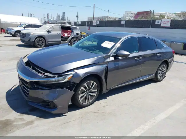 1HGCV3F50NA013501 — 2022 Honda Accord Hybrid EX-L, фото 2 с аукциона IAAI 30.09.2026, Передняя часть