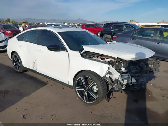 1HGCY2F5XPA064945 — 2023 Honda Accord Hybrid Sport, Передняя часть (Front End), фото до ремонта