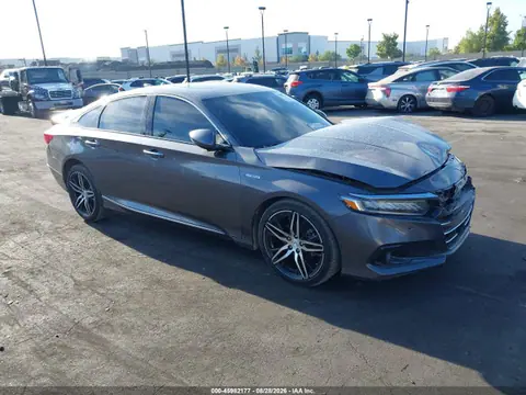 1HGCV3F95NA027879 — 2022 Honda Accord Hybrid Touring, Передняя часть (Front & Rear), фото до ремонта