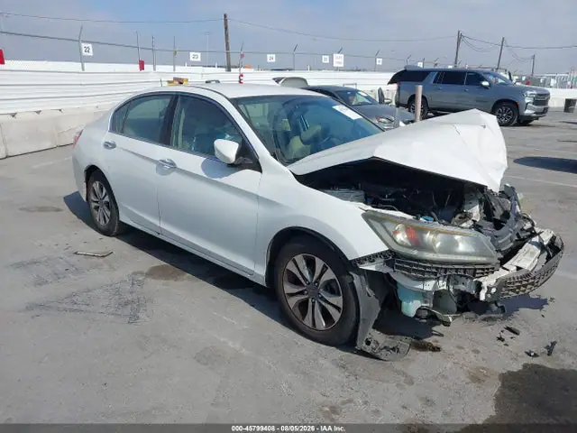 1HGCR2F33EA112844 — 2014 Honda Accord LX, Передняя часть (Front End), фото до ремонта