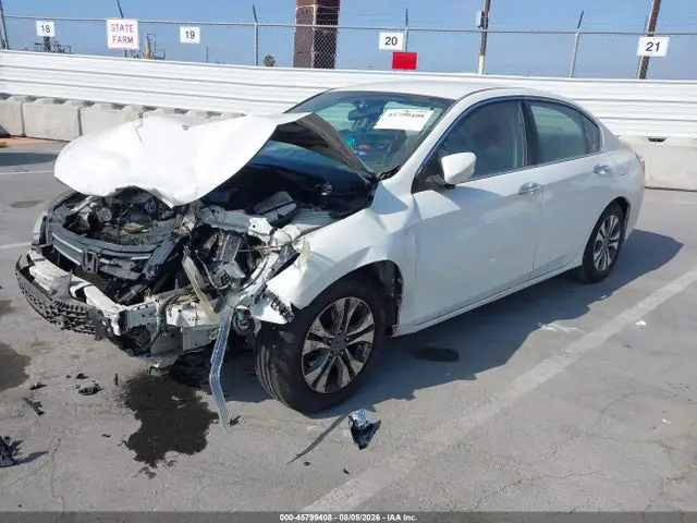 1HGCR2F33EA112844 — 2014 Honda Accord LX, фото 2 с аукциона IAAI 14.10.2026, Передняя часть