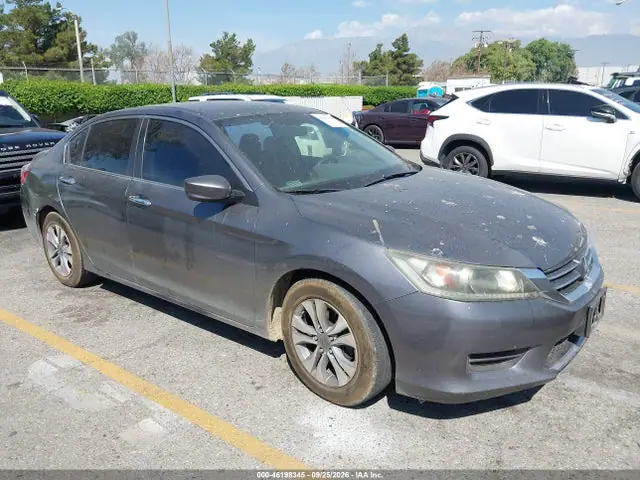 1HGCR2F30EA072013 — 2014 Honda Accord LX, Левый бок (Left Side), фото до ремонта