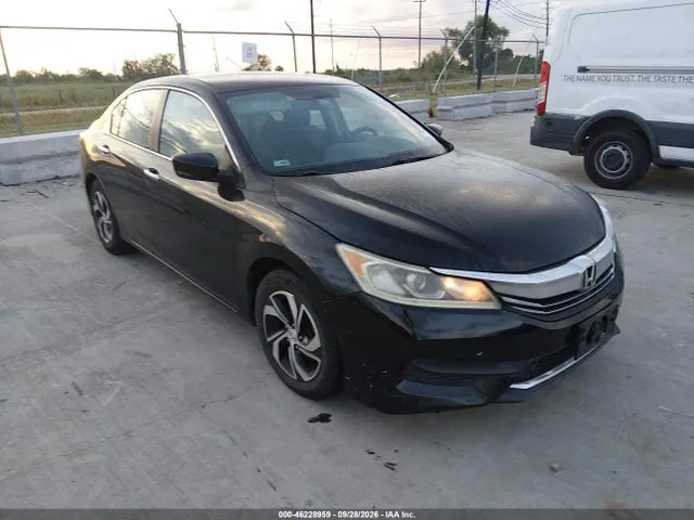 2016 Honda ACCORD LX VIN 1HGCR2F34GA009595 фото 1