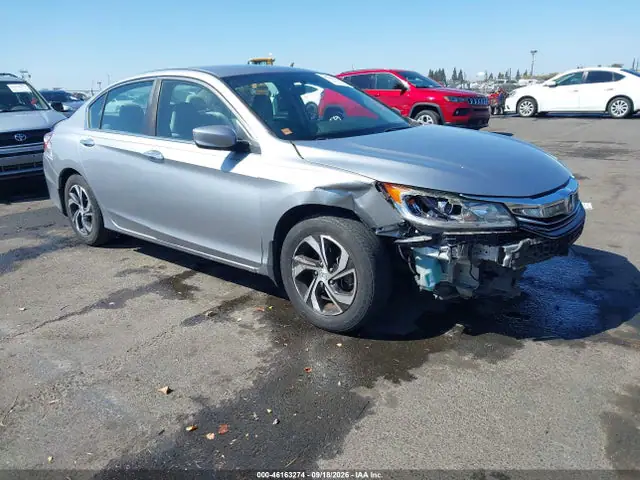 1HGCR2F37HA115377 — 2017 Honda Accord LX, Передняя часть (Front End), фото до ремонта