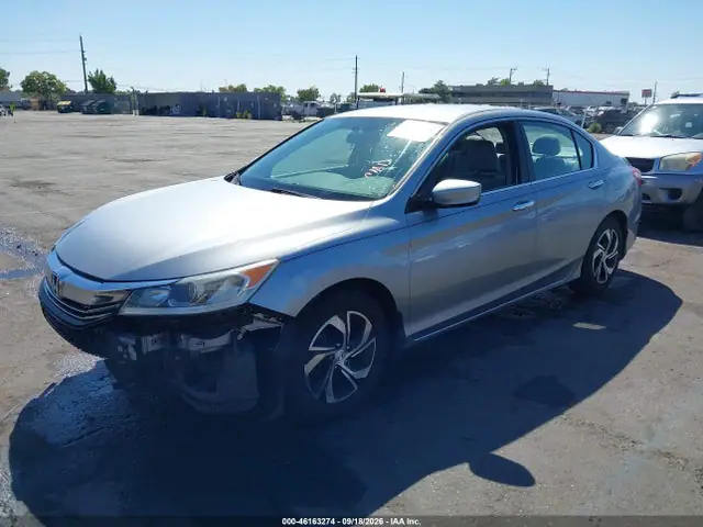 1HGCR2F37HA115377 — 2017 Honda Accord LX, фото 2 с аукциона IAAI 14.10.2026, Передняя часть