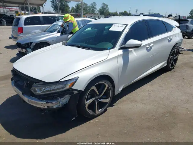 1HGCV1F14JA194789 — 2018 Honda Accord LX, фото 2 с аукциона IAAI 30.09.2026, Передняя часть