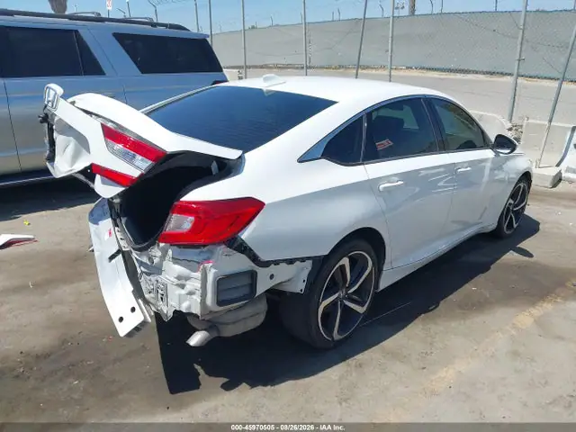 1HGCV1F14JA194789 — 2018 Honda Accord LX, фото 4 с аукциона IAAI 30.09.2026, Передняя часть