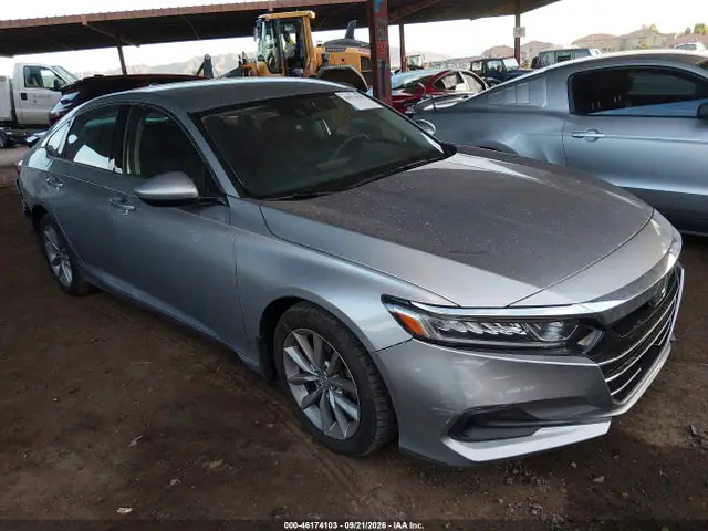 1HGCV1F1XMA122029 — 2021 Honda Accord LX, Задняя часть (Rear), фото до ремонта