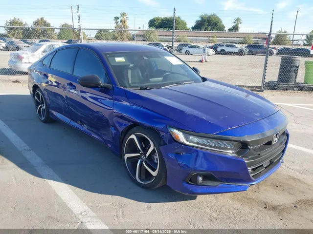 2021 Honda Accord Sport 2.0t VIN 1HGCV2F33MA014925 фото 1