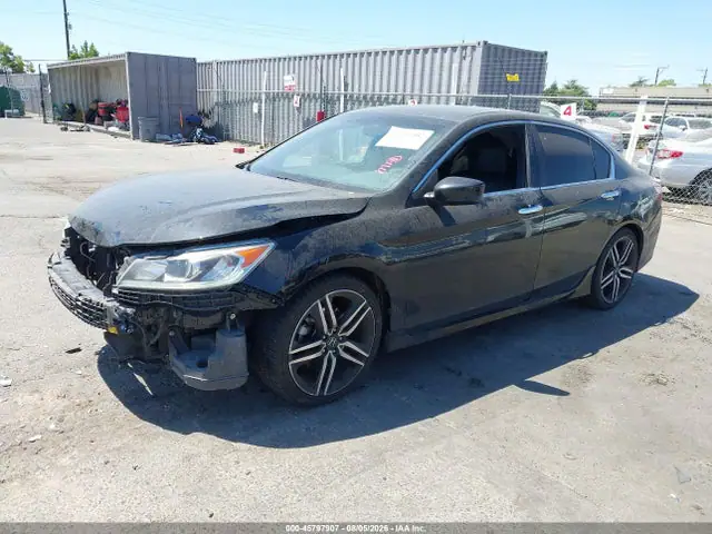 1HGCR2F10HA207865 — 2017 Honda Accord Sport SE, фото 2 с аукциона IAAI 14.10.2026, Передняя часть