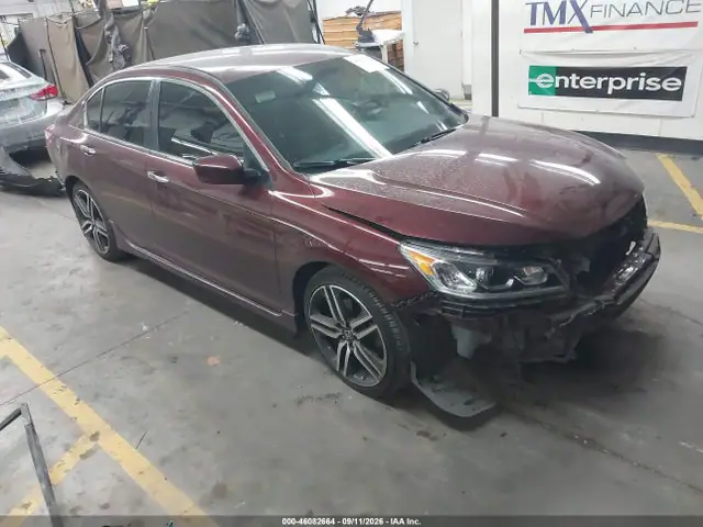 1HGCR2F14HA234132 — 2017 Honda Accord Sport SE, Передняя часть (Front End), фото до ремонта