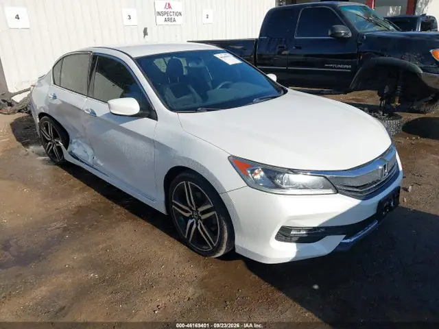 1HGCR2F5XGA175458 — 2016 Honda Accord Sport, Left & Right Side, фото до ремонта