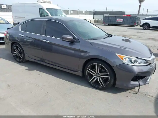 1HGCR2F50HA092316 — 2017 Honda Accord Sport, Передняя и задняя части (Front & Rear), фото до ремонта