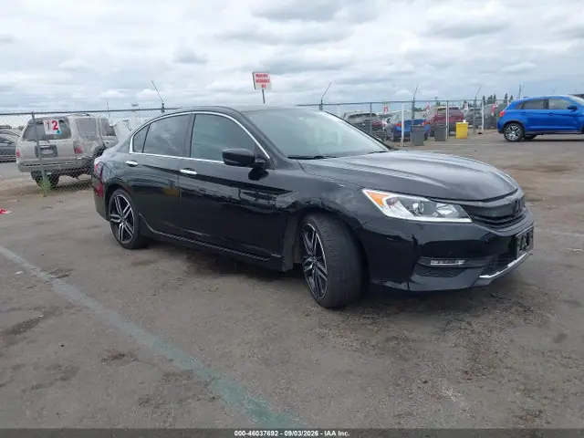 1HGCR2F52HA215548 — 2017 Honda Accord Sport, Передняя часть слева (Left Front), фото до ремонта