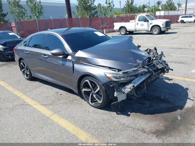 1HGCV1F38JA210719 — 2018 Honda Accord Sport, Передняя часть (Front End), фото до ремонта