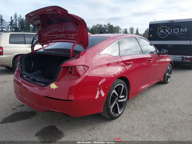 1HGCV1F33JA247189 — 2018 Honda Accord Sport, фото 4 с аукциона IAAI 30.09.2026, Задняя часть