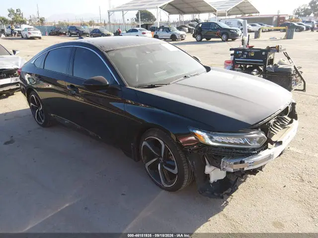 1HGCV1F39KA166571 — 2019 Honda Accord Sport, Передняя часть (Front End), фото до ремонта