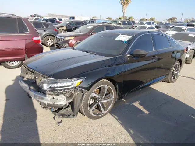 1HGCV1F39KA166571 — 2019 Honda Accord Sport, фото 2 с аукциона IAAI 14.10.2026, Передняя часть