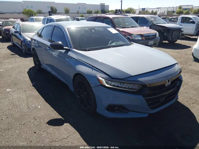 2021 Honda Accord Sport VIN 1HGCV1F36MA107772 фото 1