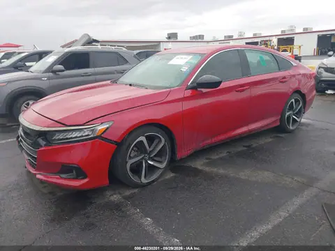 2021 Honda Accord Sport VIN 1HGCV1F32MA077122 фото 2