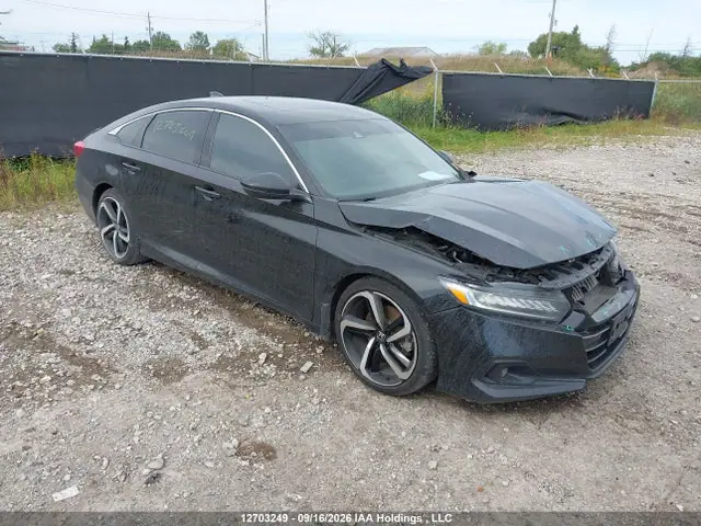 1HGCV1F30NA801889 — 2022 Honda Accord Sport, Передняя часть (Front), фото до ремонта