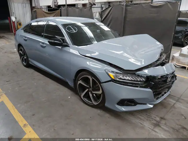 1HGCV1F3XNA053927 — 2022 Honda Accord Sport, Передняя часть (Front End), фото до ремонта