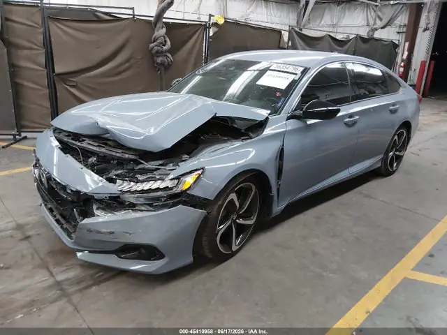 1HGCV1F3XNA053927 — 2022 Honda Accord Sport, фото 2 с аукциона IAAI 29.09.2026, Передняя часть