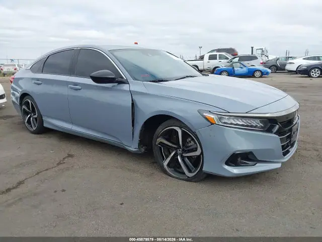 1HGCV1F30NA040605 — 2022 Honda Accord Sport, Передняя часть справа (Right Front), фото до ремонта