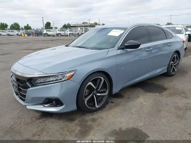 1HGCV1F30NA040605 — 2022 Honda Accord Sport, фото 2 с аукциона IAAI 14.10.2026, Передняя часть справа