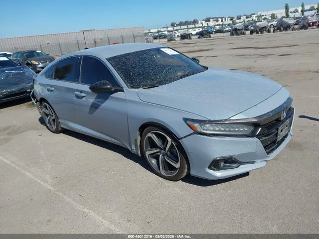 2022 Honda Accord Sport VIN 1HGCV1F37NA040634 фото 1