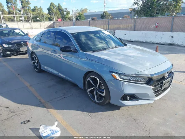 2022 Honda Accord Sport VIN 1HGCV1F3XNA068699 фото 1