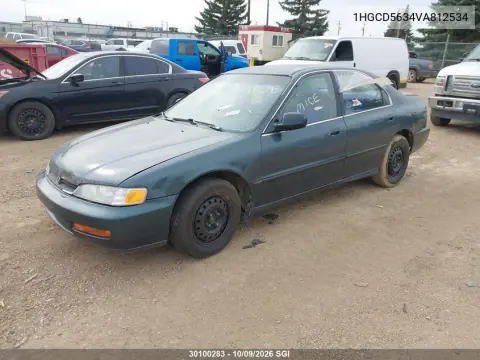 1997 Honda Accord Lx/Ex VIN 1HGCD5634VA812534 фото 2