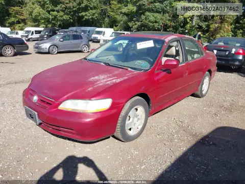 2002 Honda Accord 3.0 Ex VIN 1HGCG16502A017462 фото 2