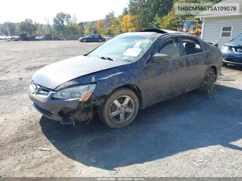 2003 Honda Accord 2.4 Ex VIN 1HGCM56673A109078 фото 2