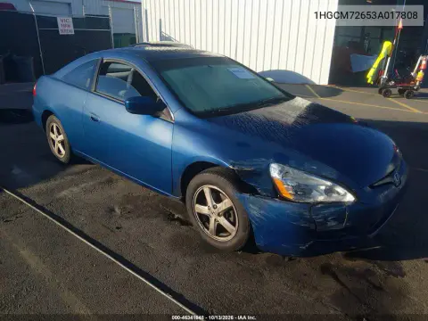 2003 Honda Accord 2.4 Ex VIN 1HGCM72653A017808 фото 2